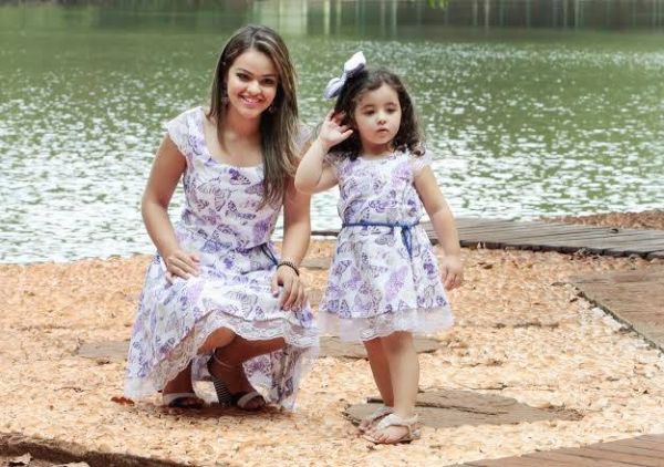 Vestido de festa Tal mãe e Filha  Borboletas